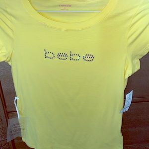 Bebe rhinestone top Medium- NWT
